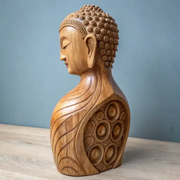 Wooden Carving of a Tree by Mei Lin